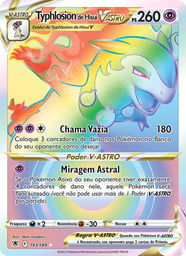 Typhlosion de Hisui V-ASTRO